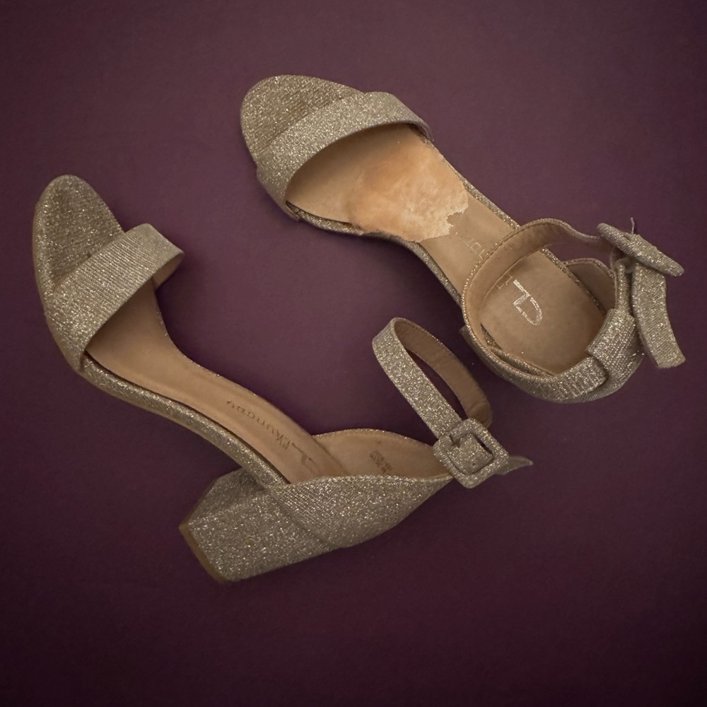 Silver Glitter Women's Heels
